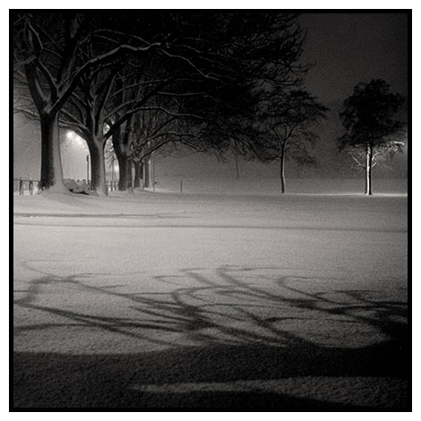 shadows on snow