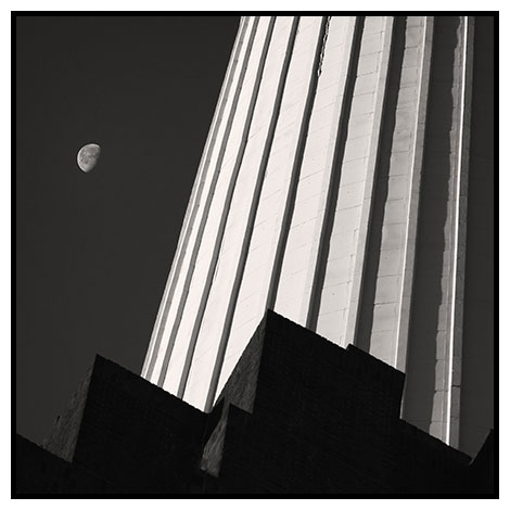 chimney and moon