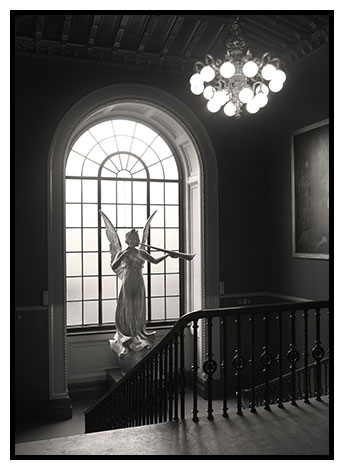 statue in window