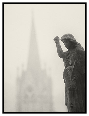 morning fog west norwood cemetery